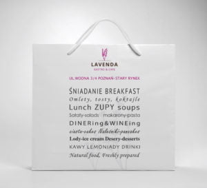 Lavenda torba papierowa