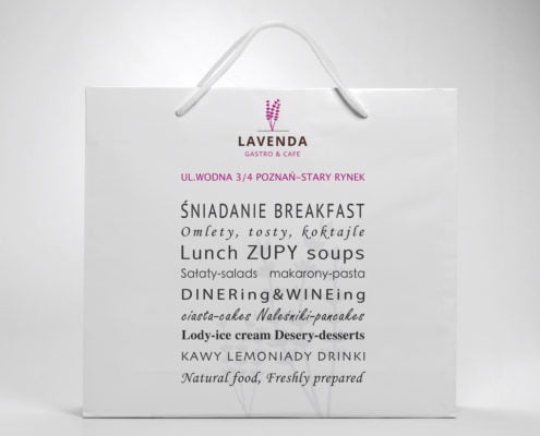 Lavenda torba papierowa